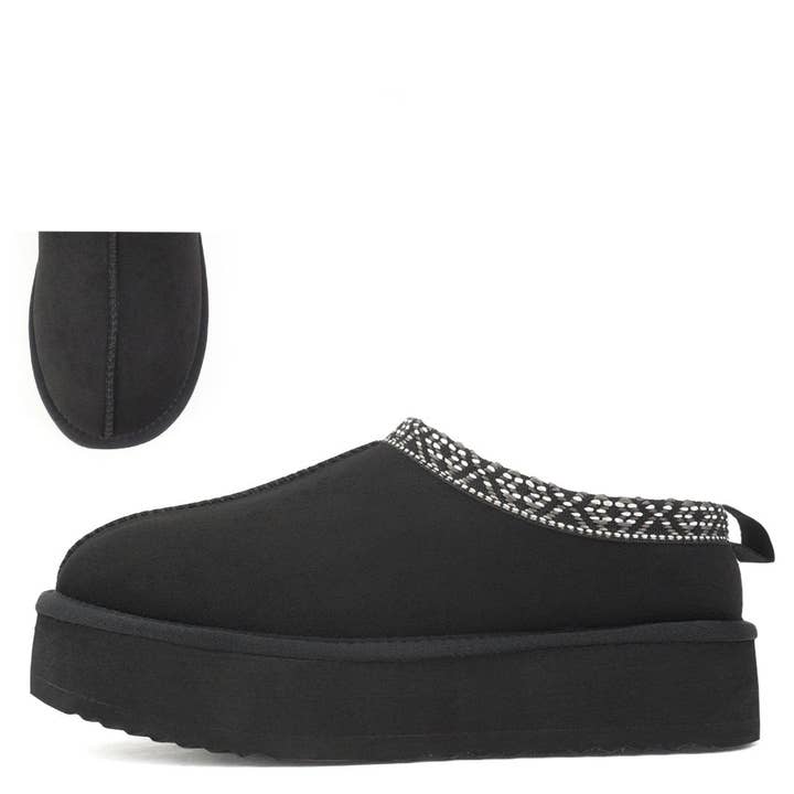 Mars Sky Shoes Wholesale - Wholesale Mules - Women's - Soda EAGLE Women Platform Slipon Cozy Winter Snow Mules