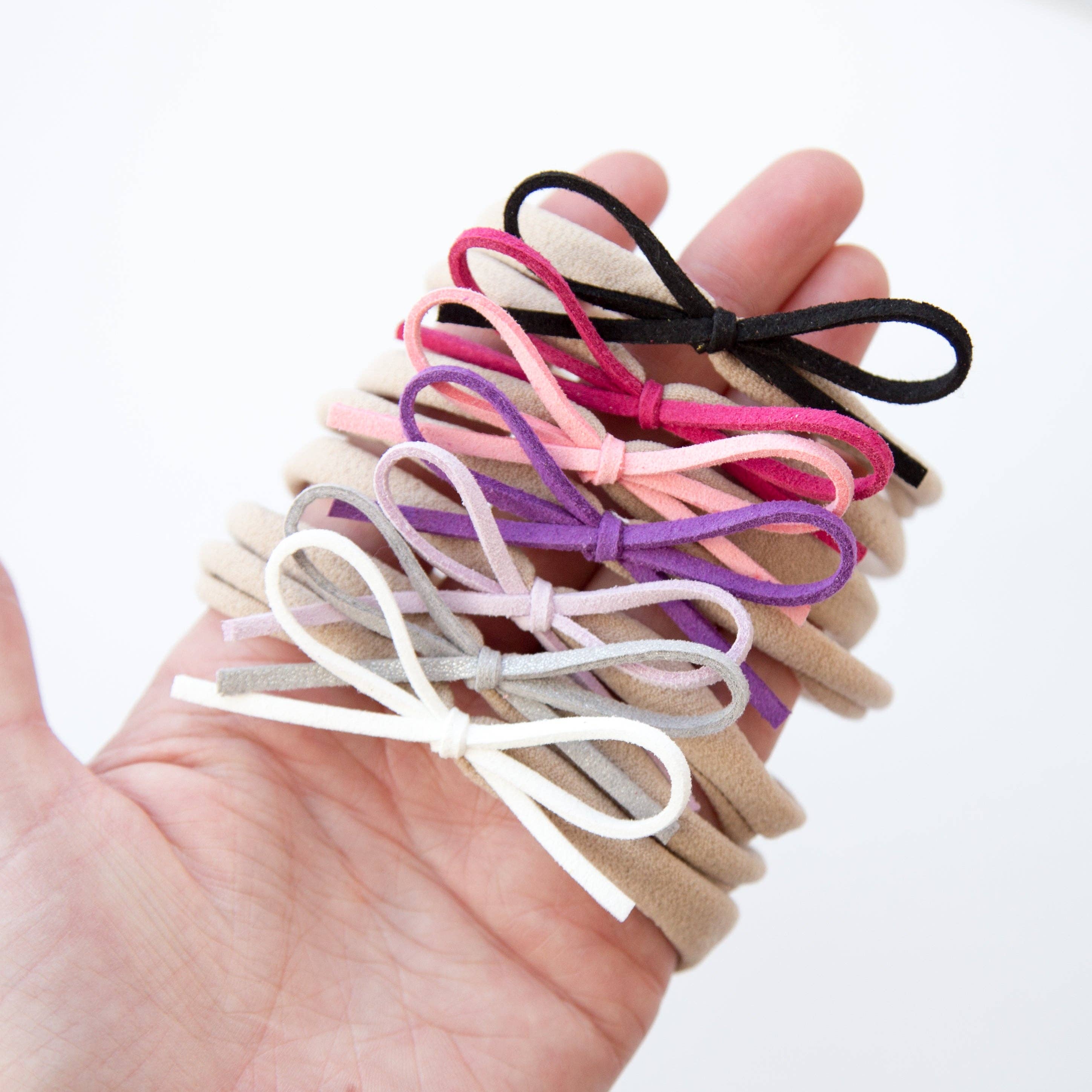 Modern Piggy - Wholesale Hair Bow - Baby - Girly | Suede Cord Set2