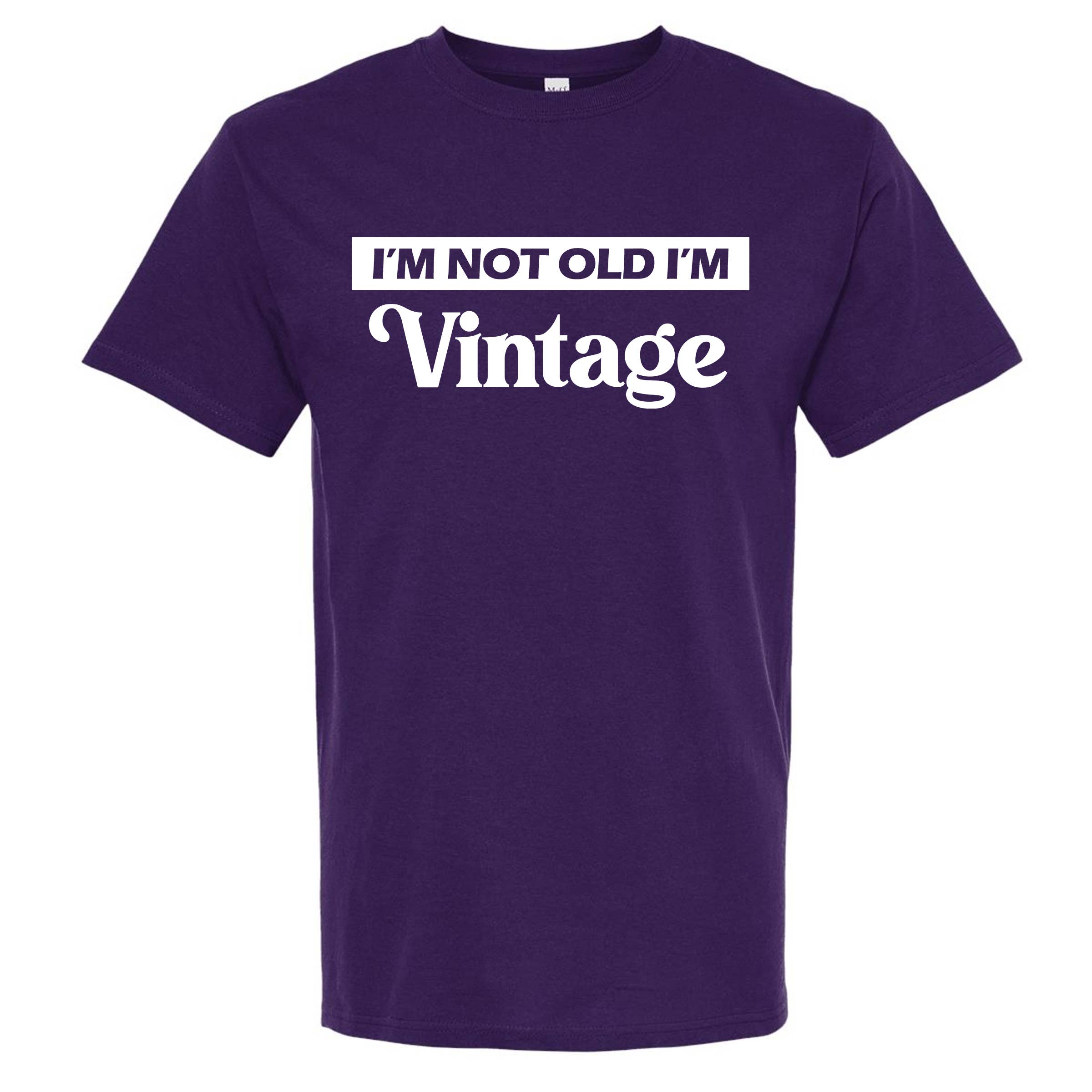 Wi-Wear - Vente T-shirt sérigraphié – homme - T-shirt col rond homme « I'm Not Old I'm Vintage »2