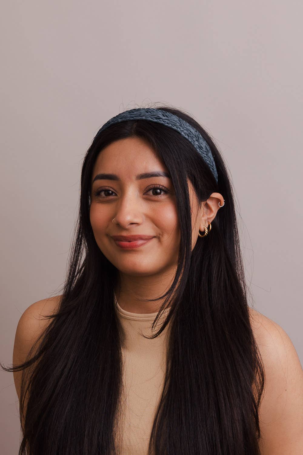 Leto Accessories – wholesale Pannband - Dam – Veganskt mönstrat pannband i läderimitation9