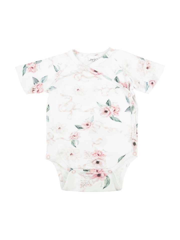 Bamboo Bodysuit Ala Short Sleeve Marigold for wholesale by JAMIKS