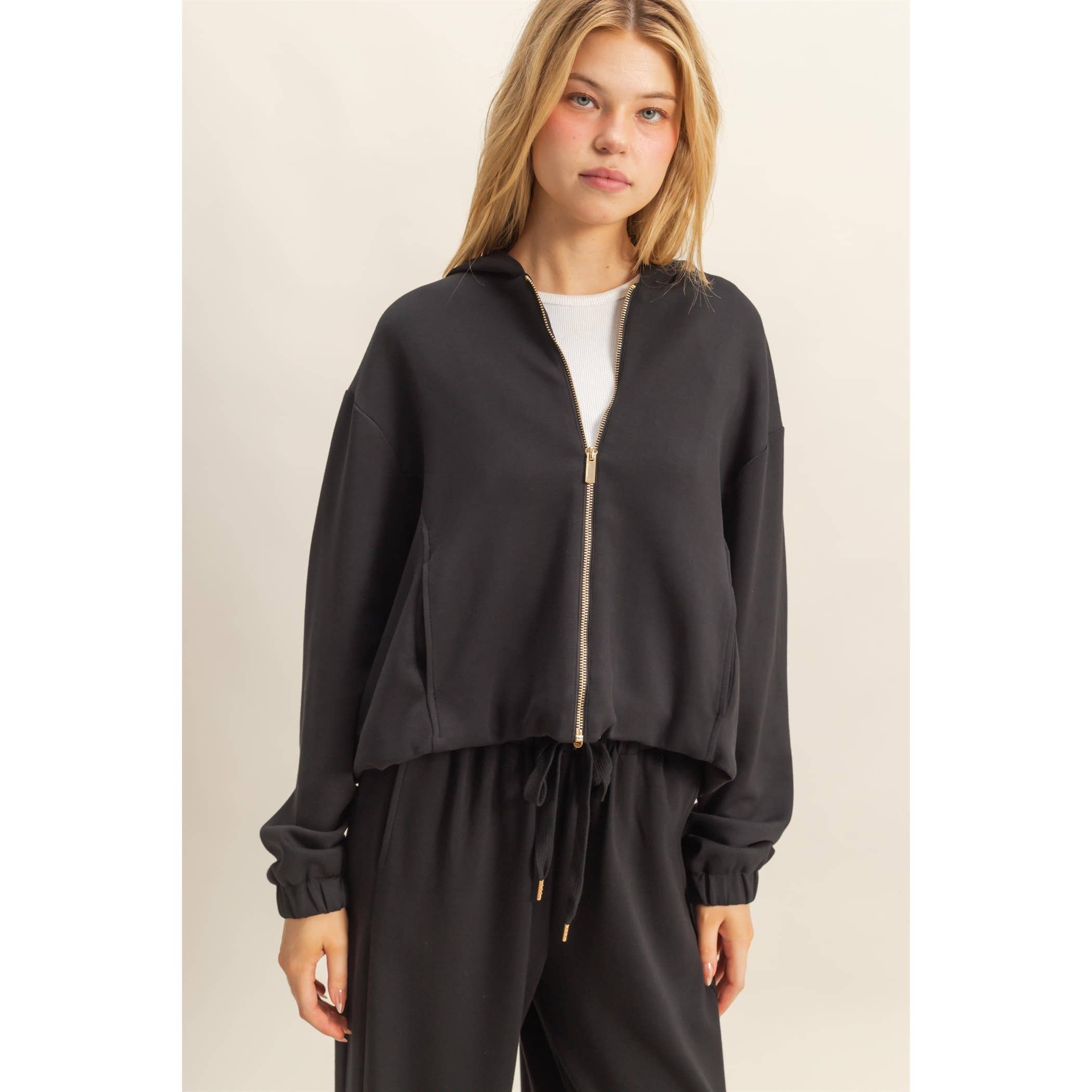 HYFVE - Vente Sweat à capuche – femme - Sweat à capuche zippé décontracté chic17