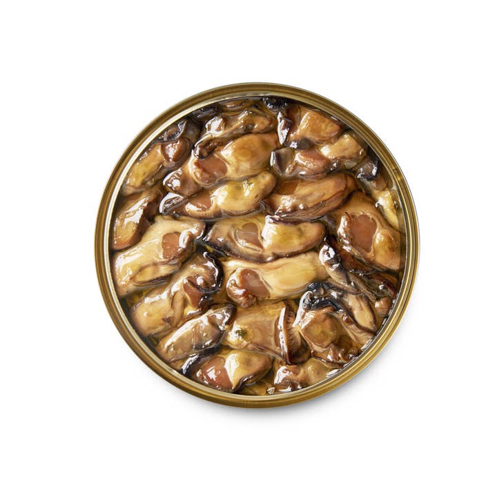 Baron & Chassaing – wholesale Konserverad fisk – Rökta ostron i olivolja (29 %) – 170 g