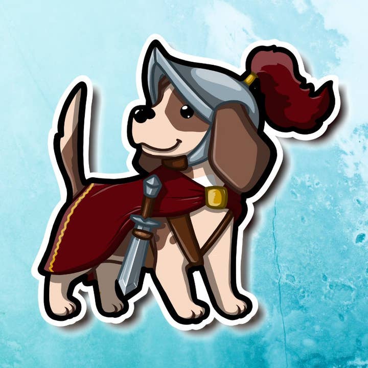 Hunde-Paladin Beagle Paladin-Aufkleber für den Großhandel von Mega Kawaii Cuties