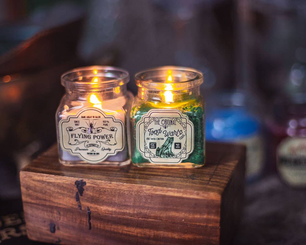 Costurero Real - Wholesale Jar/Filled Candle - Halloween Decor Potion Candle Apothecary Witch Dark5