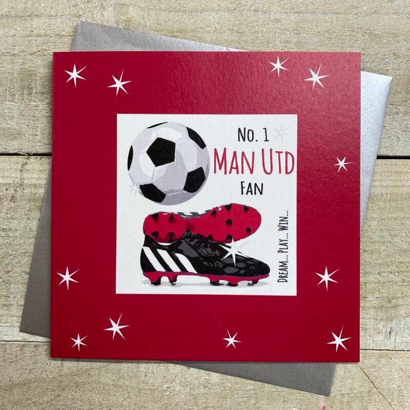 White Cotton Cards - Vente Cartes d'anniversaire - Man Utd - Couleurs Audacieuses (Ffc4)0