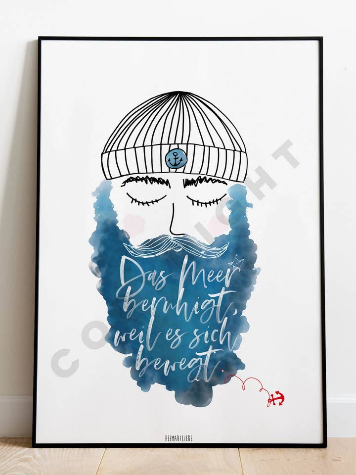 TRYCK - HAVET LUGNAR för wholesale av HEIMARTLIEBE®