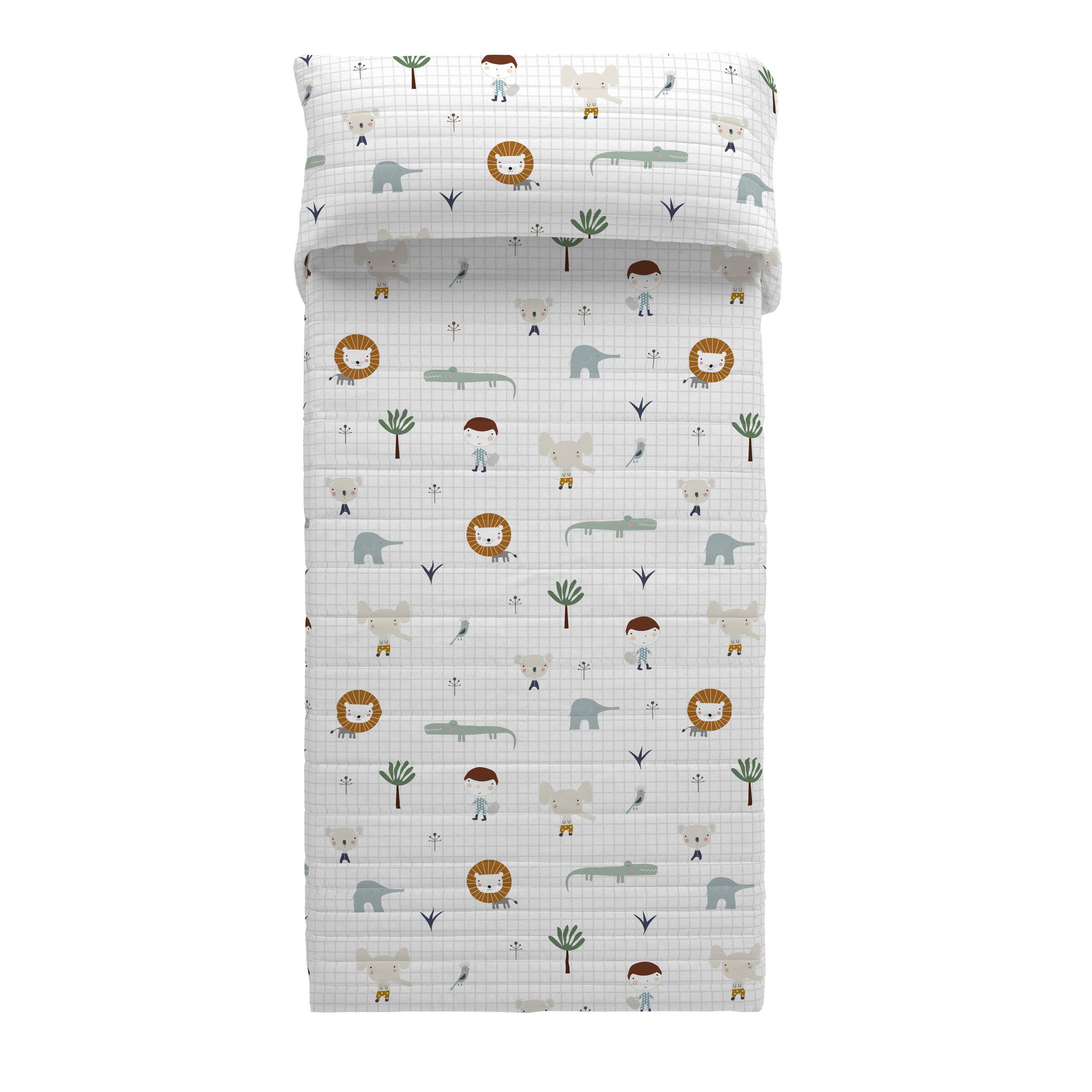 Creaciones Euromoda SL (Naturals Home) – wholesale Täcke - Barn och baby – Vändbar BARNPLÄD JUNGLA - HEI3