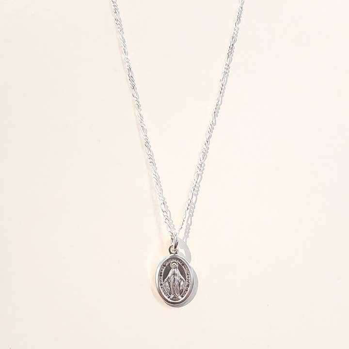 Miraculous Medal, Virgin Mary Necklace- Sterling Silver for wholesale by AA Designs Jewelry