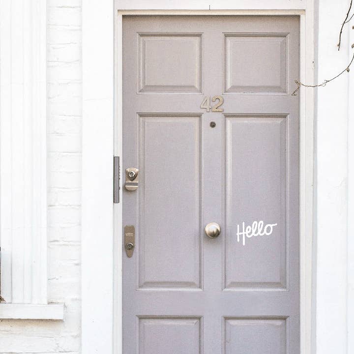 Um Olá Porta Decalque por atacado de Urbanwalls