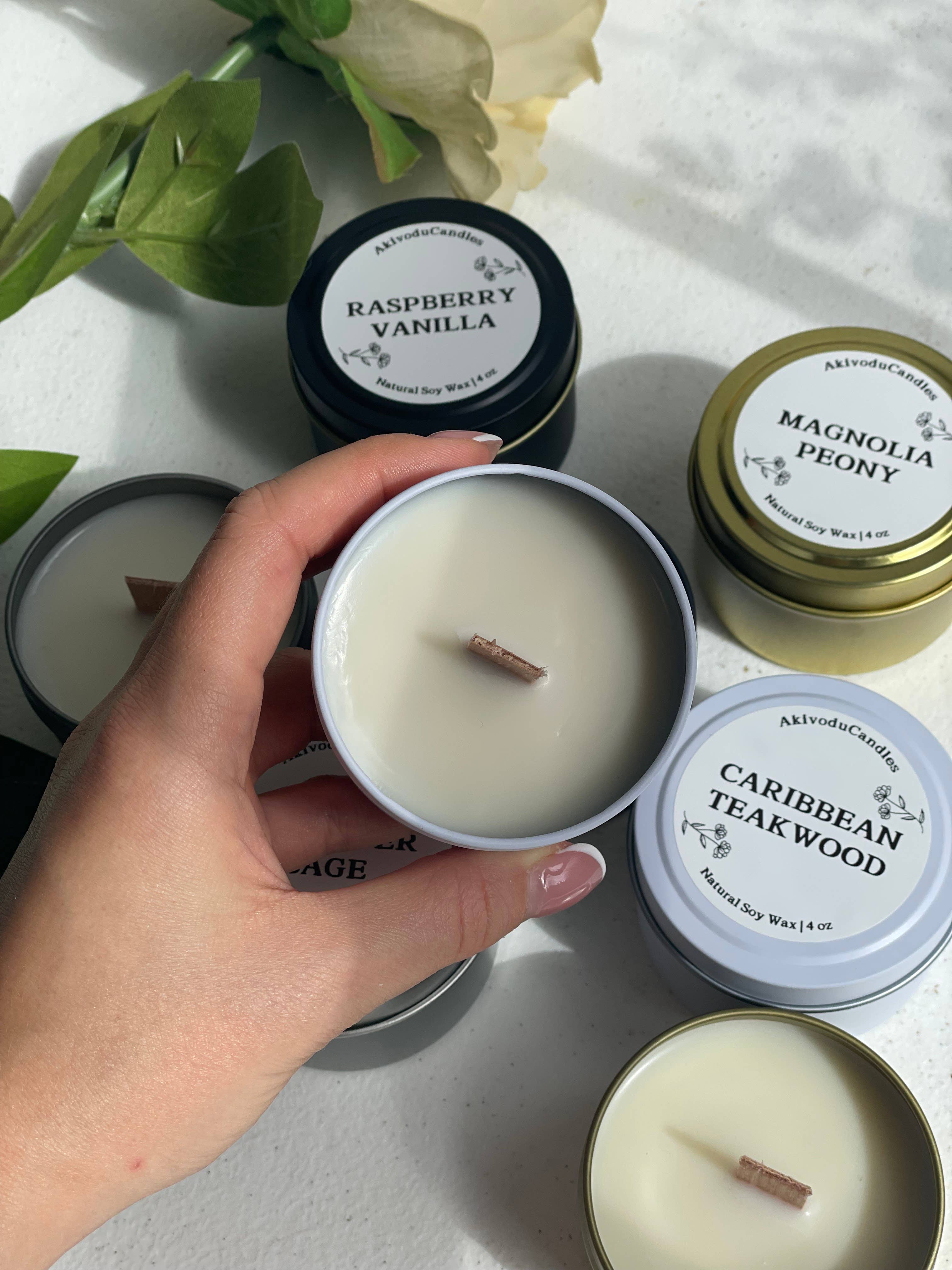 Akivodu Candles – Großhandel Reisekerzen – Holzdochtkerze 113 g – verschiedene Düfte6