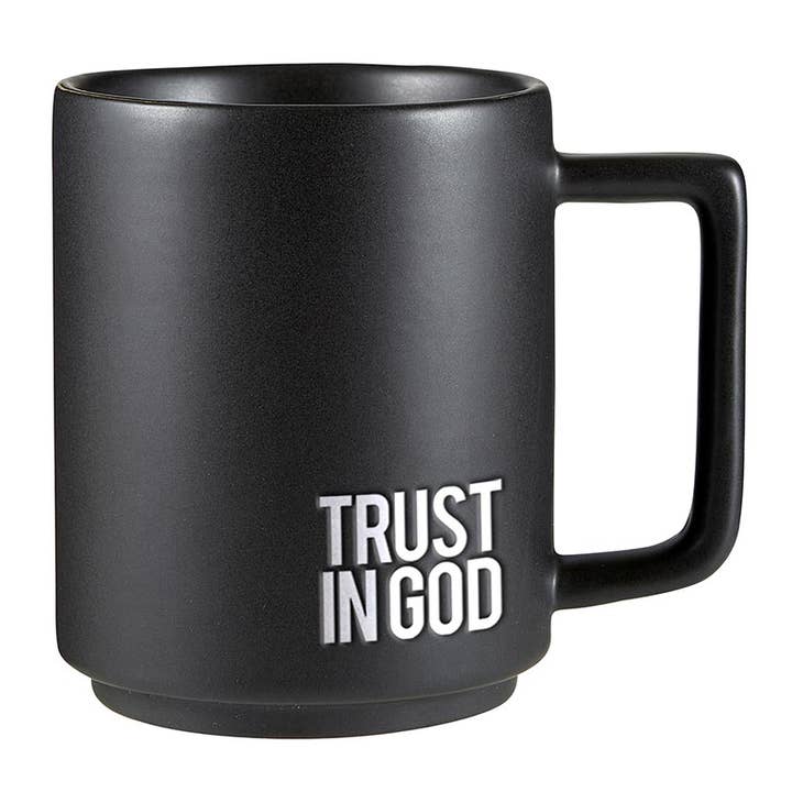 Matte Cafe Mug- Trust In God for wholesale by Faithworks by Creative Brands