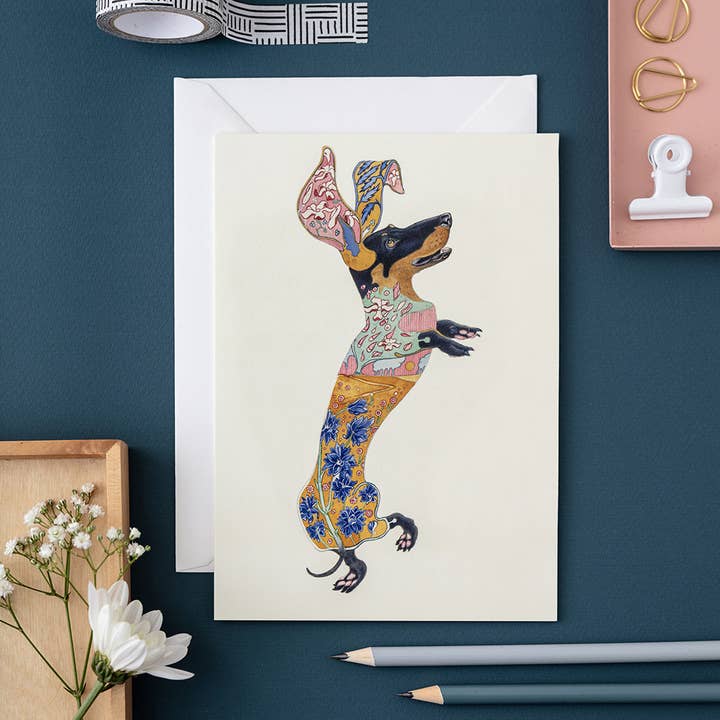 Dachshund Card for wholesale by The DM Collection ( We cover US import Duties)