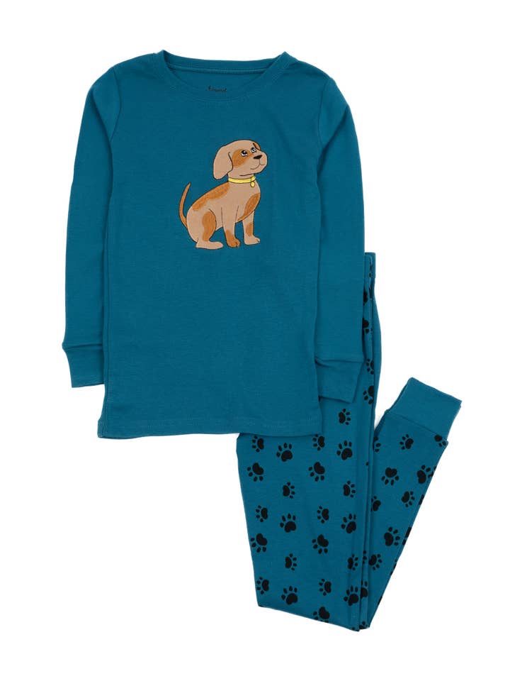 Leveret Pajamas - Vente Haut et bas de pyjama – enfant - Pyjama deux pièces en coton imprimé animaux