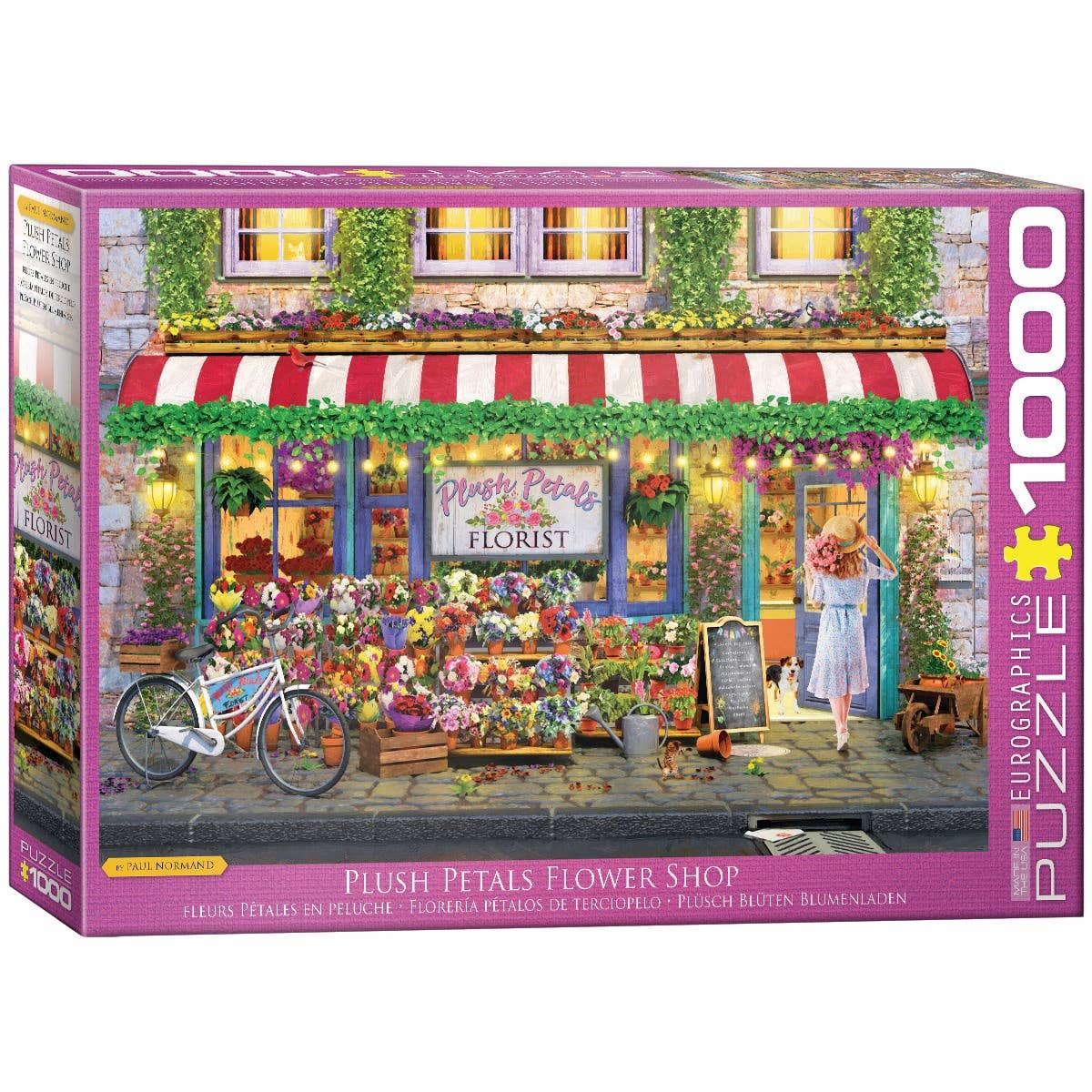 Eurographics Puzzles USA - Vente Puzzle – adulte - Fleuriste Pétales en Peluche0
