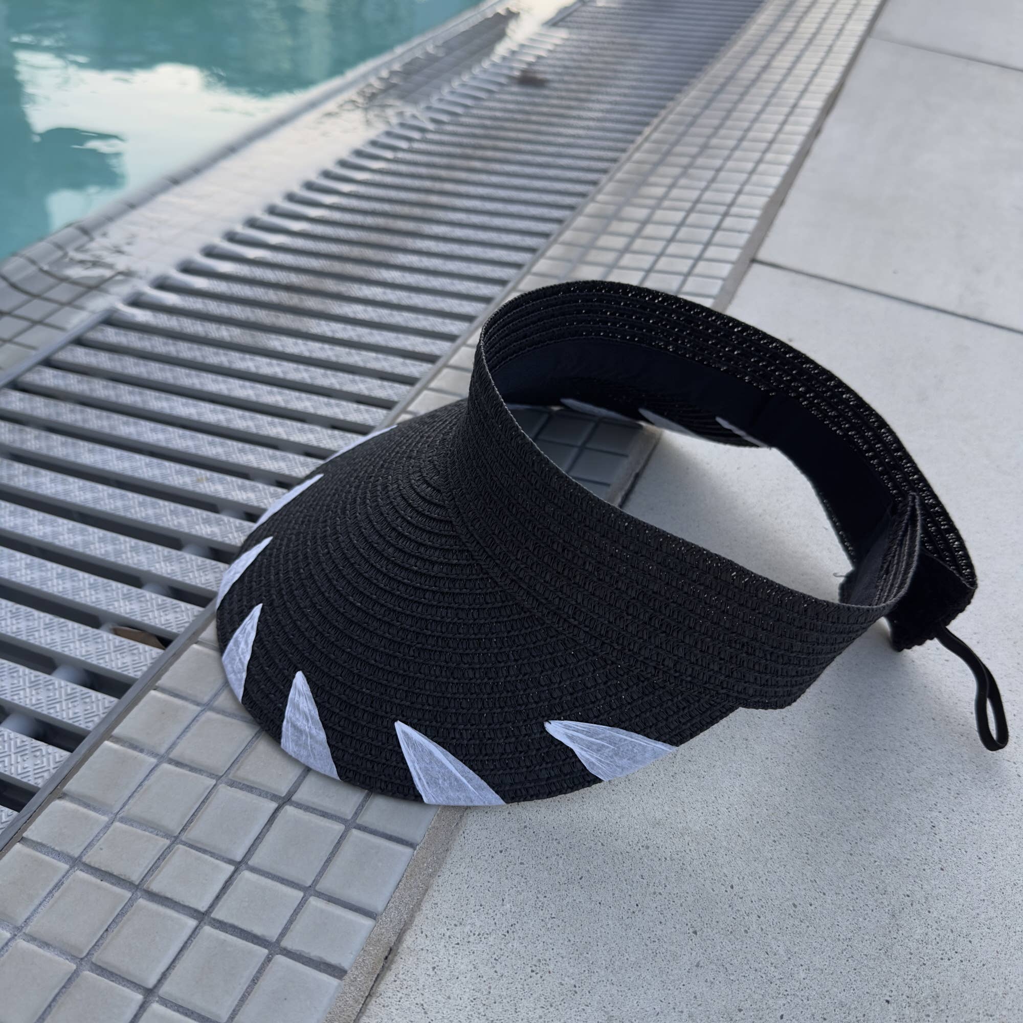 Queens INC – wholesale Visor – Women's – Sunset Sport Visor 🌞 Adjustable Straw Visor0