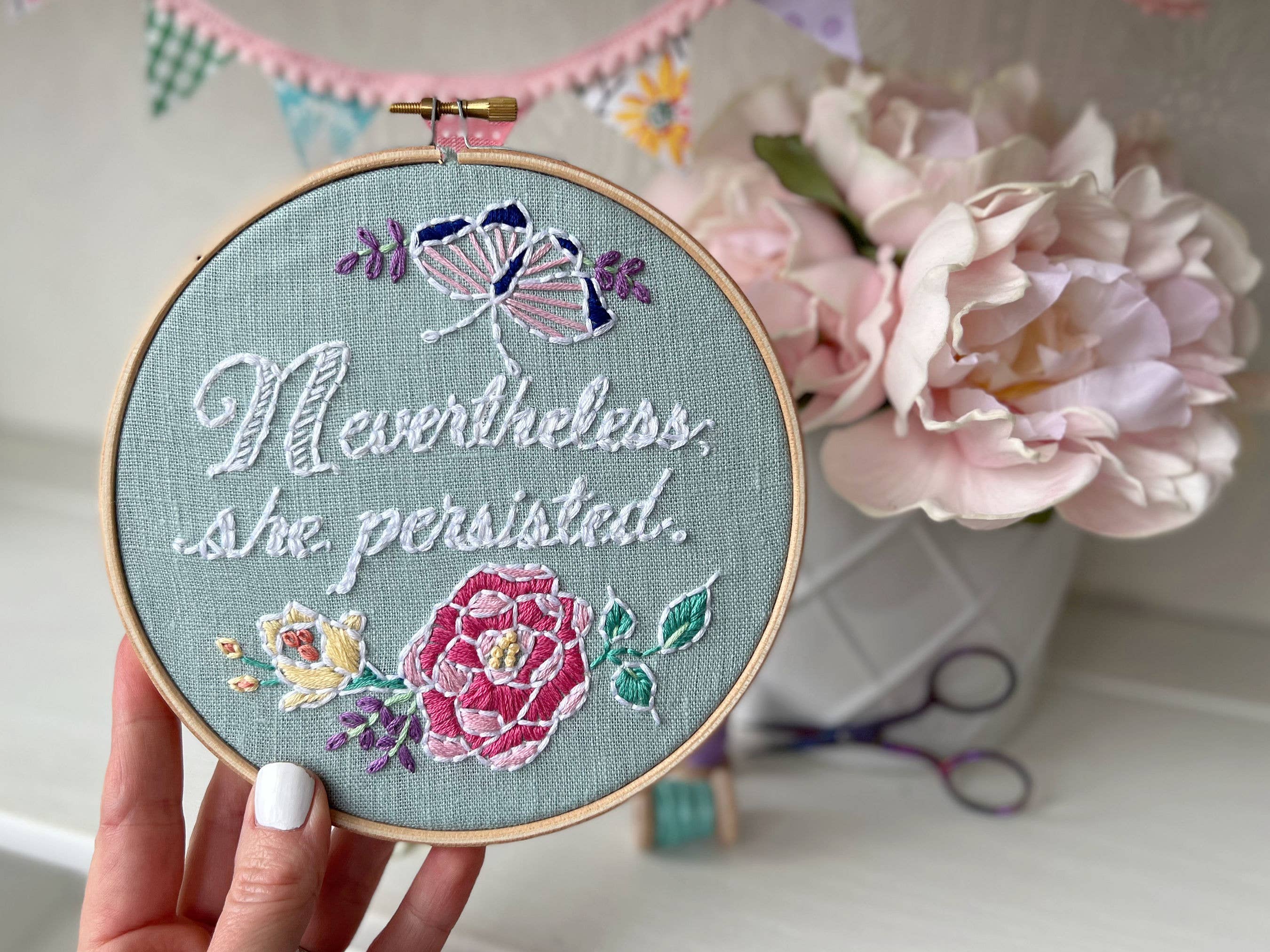 I Heart Stitch Art – wholesale Embroidery/cross-stitch supplies – Nevertheless, She Persisted: Embroidery Kit9