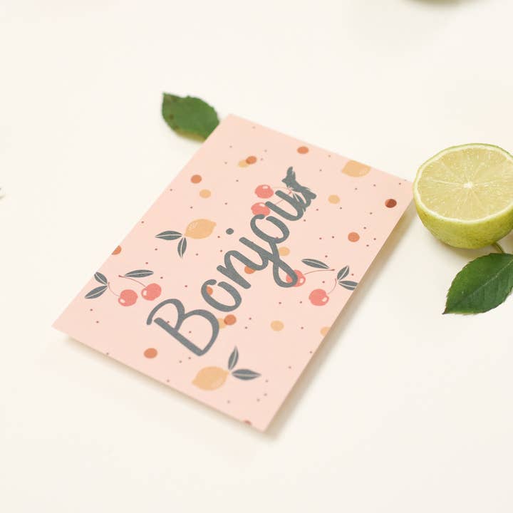 Baubels - Wholesale Thank You Card - Juicy Merci card - made in France3