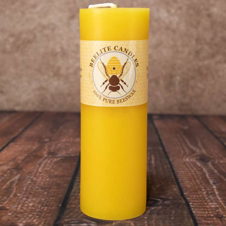 Beelite Candles - Wholesale Pillar Candle - Smooth Beeswax Pillar Candles2