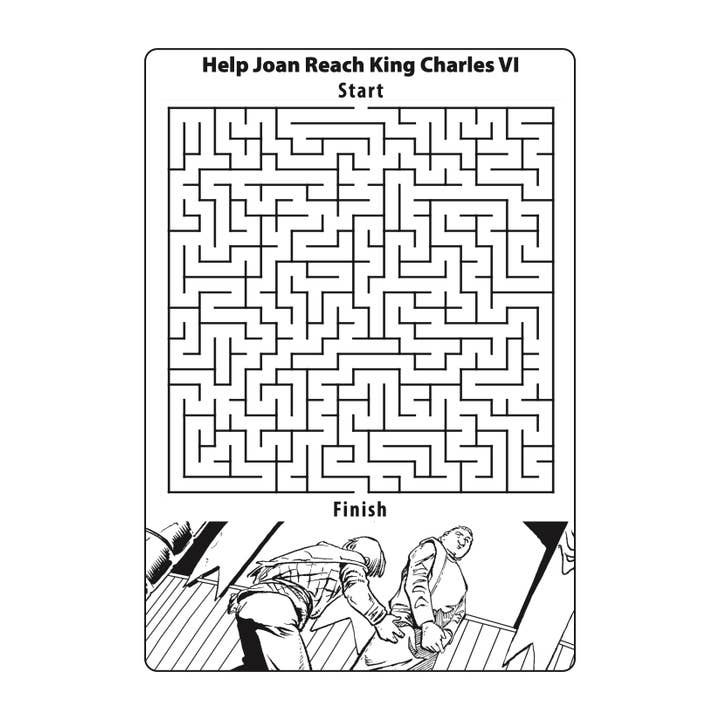 Voyage Comics & Publishing - Wholesale Coloring & Activity Book - Kids & Baby - Mission of Joan of Arc Coloring & Activities Book3