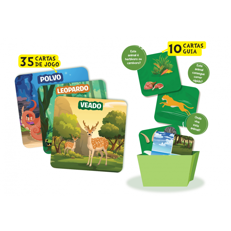 Lyeto Toys – wholesale Card game – Guess in 10 (Junior) - Animais do Mundo2