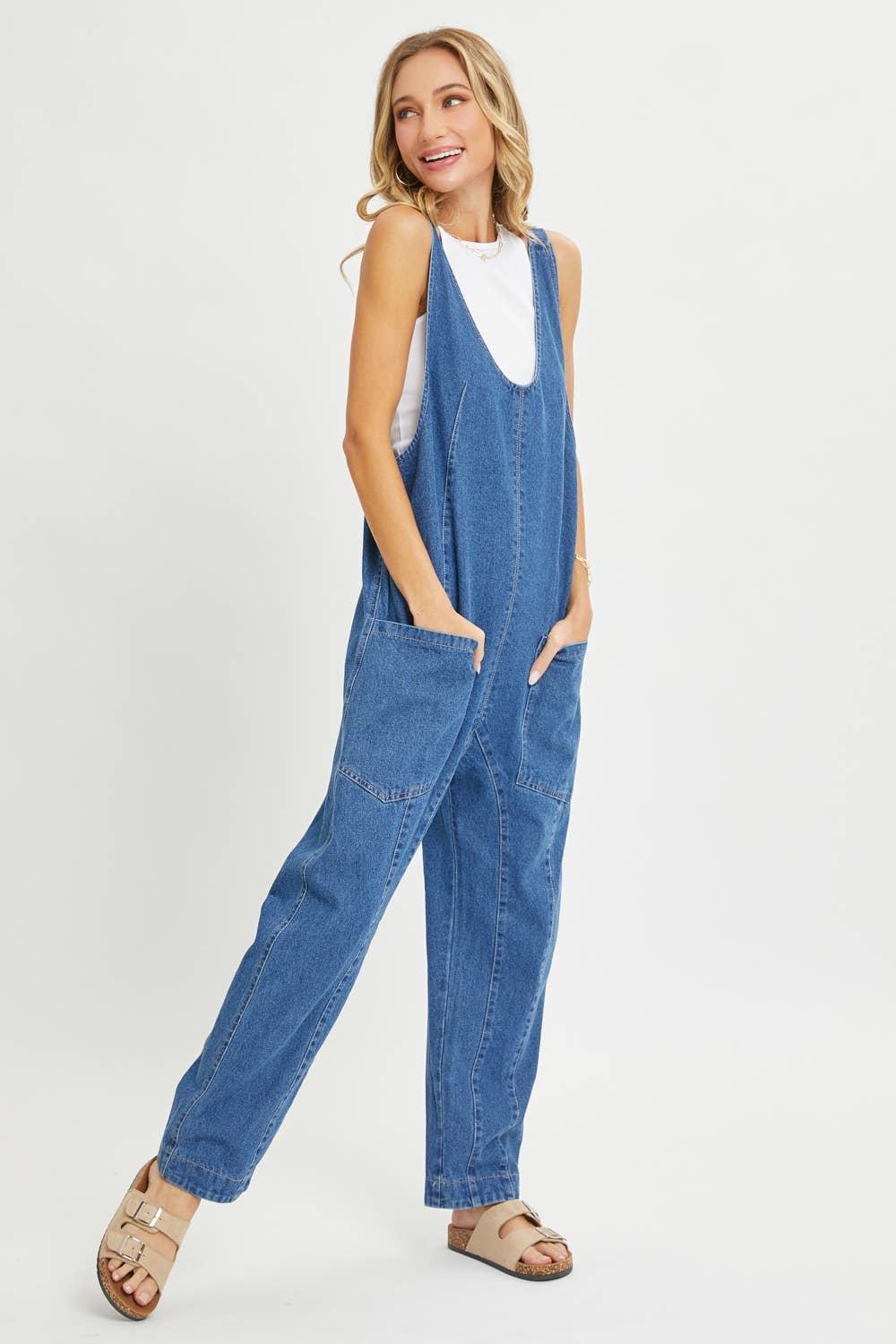 Sweet Lovely by Jen - Wholesale Jumpsuit - Women's - BESTSELLER ONE-AND-DONE DENIM JUMPSUIT19