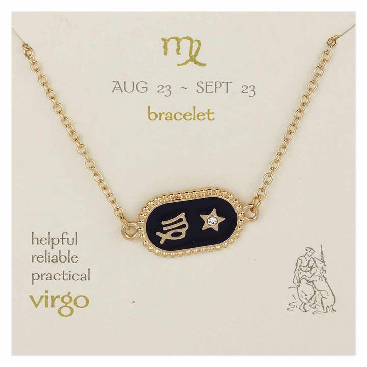Virgo Medallion Gold Bracelet for wholesale by ZAD