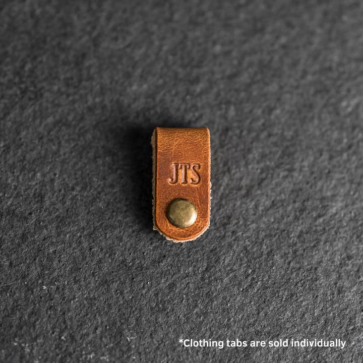 Ox & Pine - Vente Étiquette pour bagage - Onglets de vêtements en cuir personnalisés29