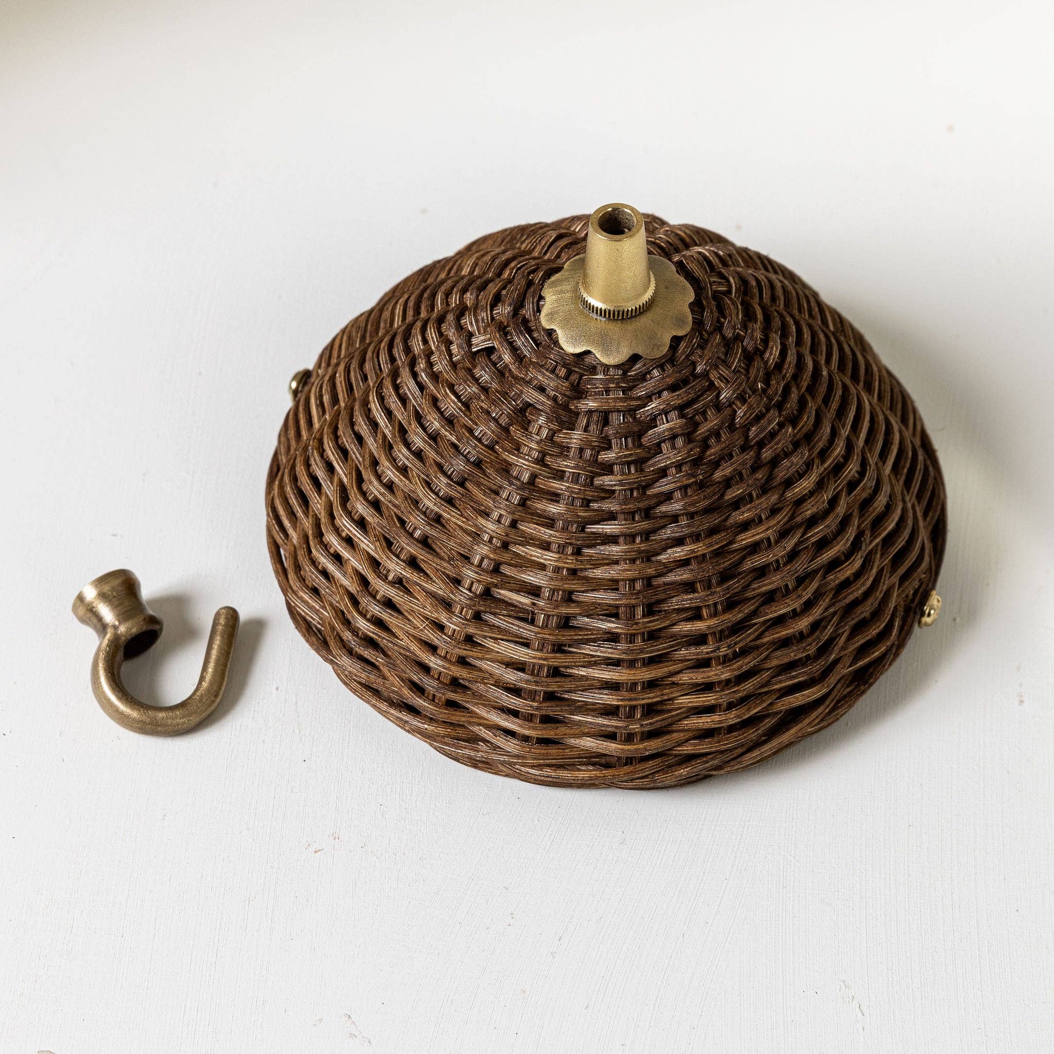 Hastshilp – wholesale Chandelier/hanging light – Ritu Rattan Ceiling Rose, Teak0