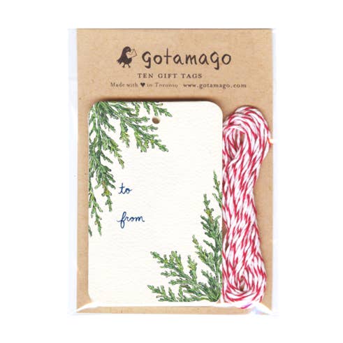 Etichette regalo Juniper, set da 10 per la vendita all'ingrosso da parte di Gotamago