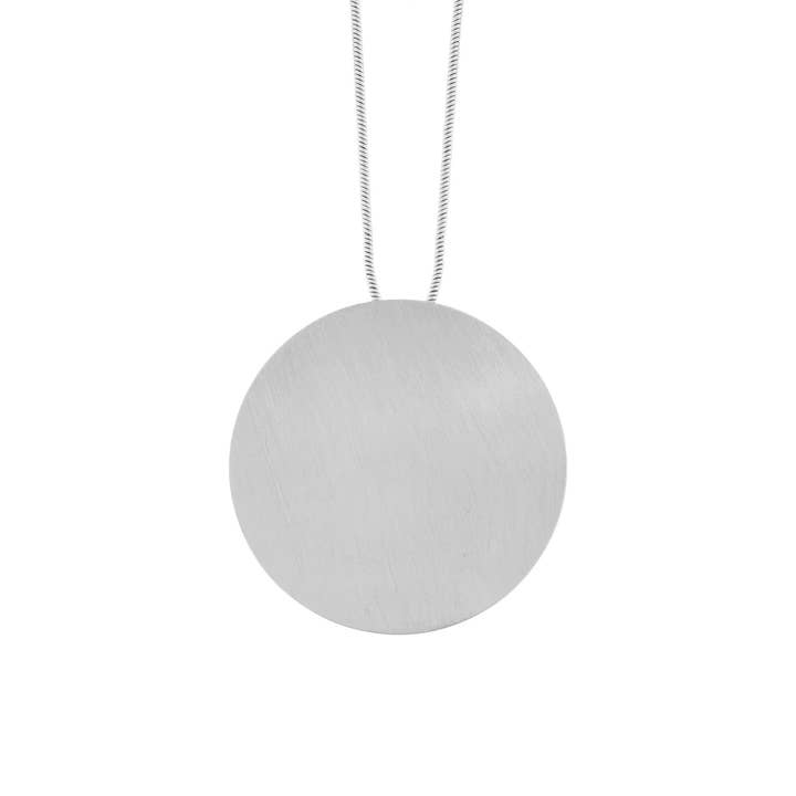 Theia Adjustable Mega Circle Necklace Silver Plating for wholesale by Dansk Copenhagen