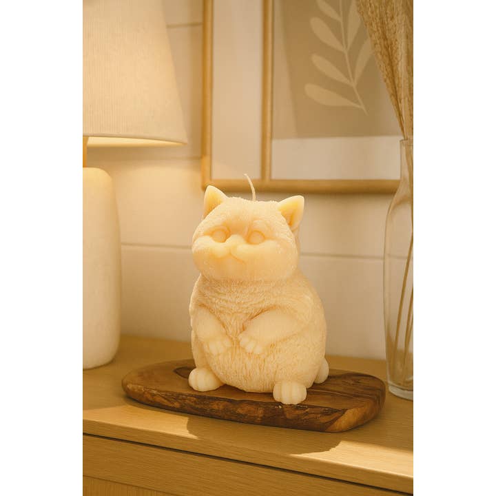 Aroma Therapy Candle - Wholesale Novelty Candle - Large Chubby Cat Soy Candle7