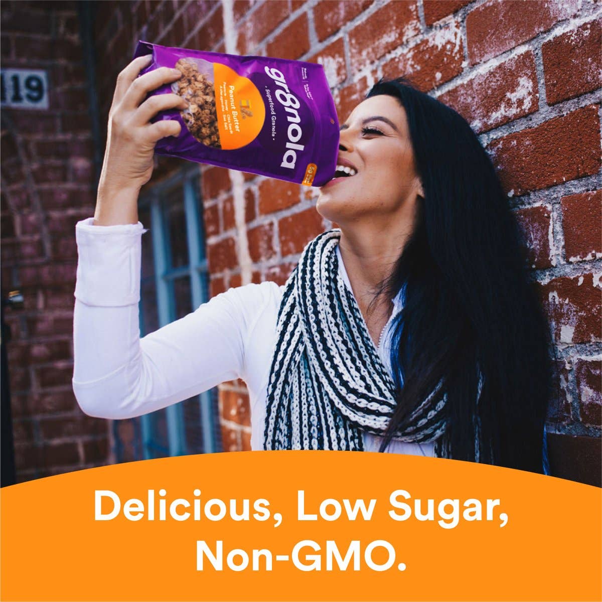 gr8nola - Wholesale Granola - gr8nola Peanut Butter, 1.75oz Bag2