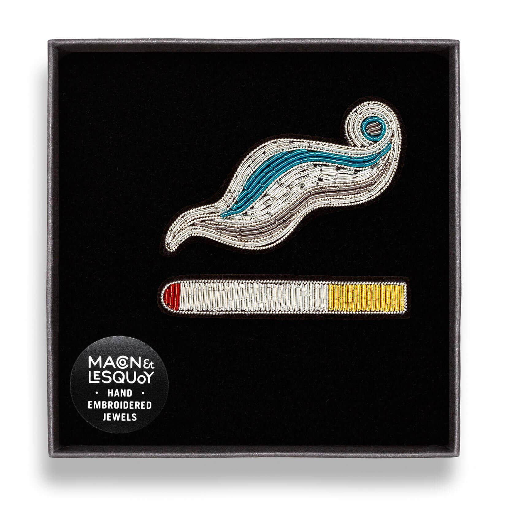 Macon & Lesquoy - Wholesale Brooch - Hand embroidered brooches - Cigaret + Smoke6