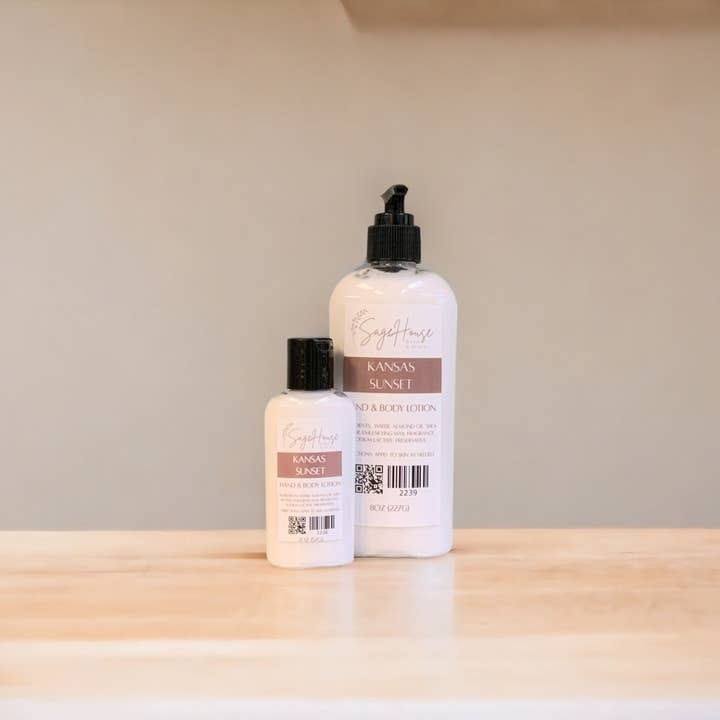 Kansas Sunset Lotion for wholesale by SageHouse Bath & Body