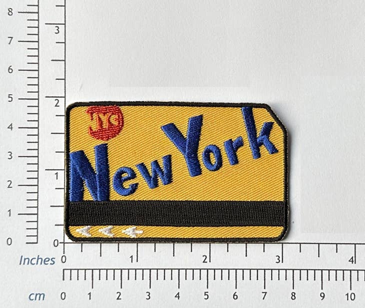 Made by Nilina - Wholesale Patch - New York City Metrocard Iron On Patch - NY Subway Souvenir1