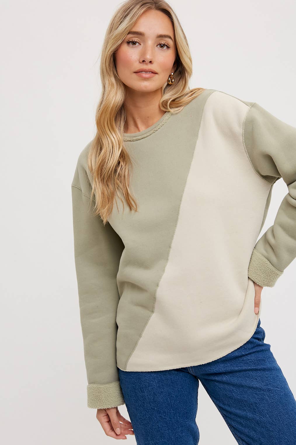 Bluivy - Wholesale Sweatshirt - Women's - COLOR BLOCK SWEATSHIRTS12