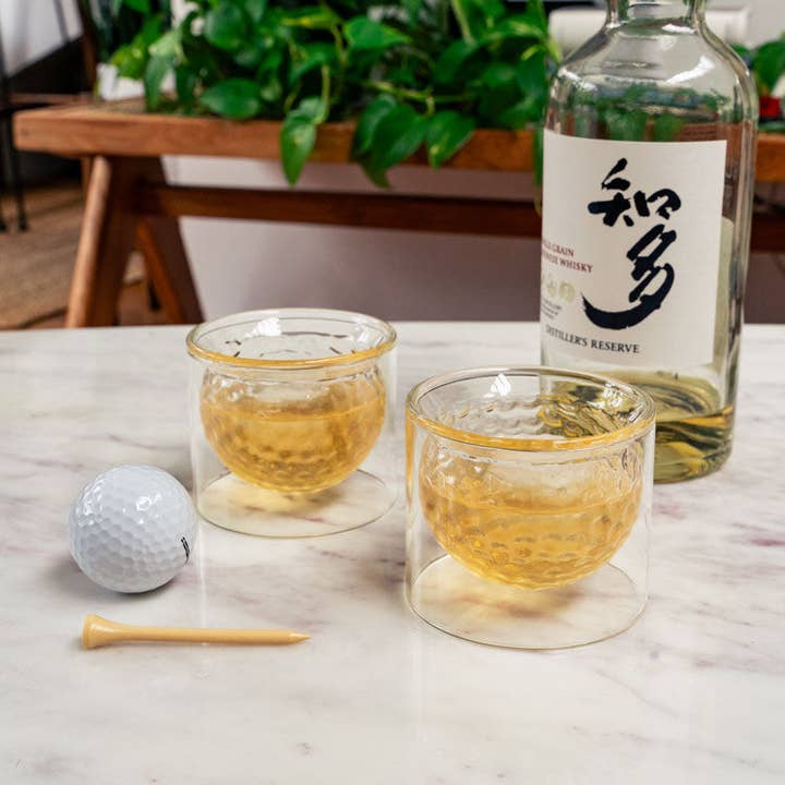Kikkerland Design Inc - Wholesale Cocktail/Liquor Glass - Golf Ball Glasses2