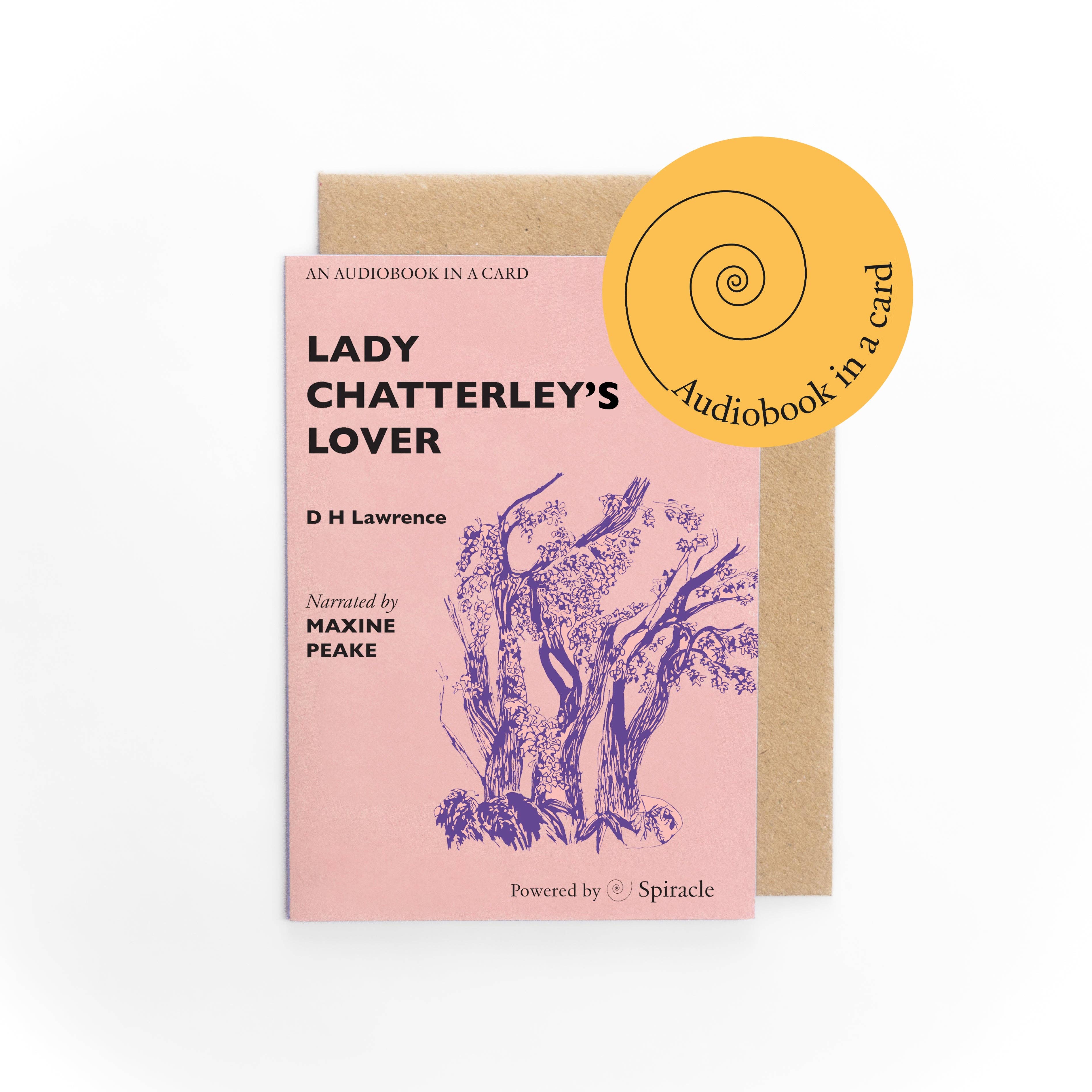 Spiracle Audiobooks – Cartão de saudação diária por atacado – Audiolivro em Cartão: O Amante de Lady Chatterley de D H Lawrence8