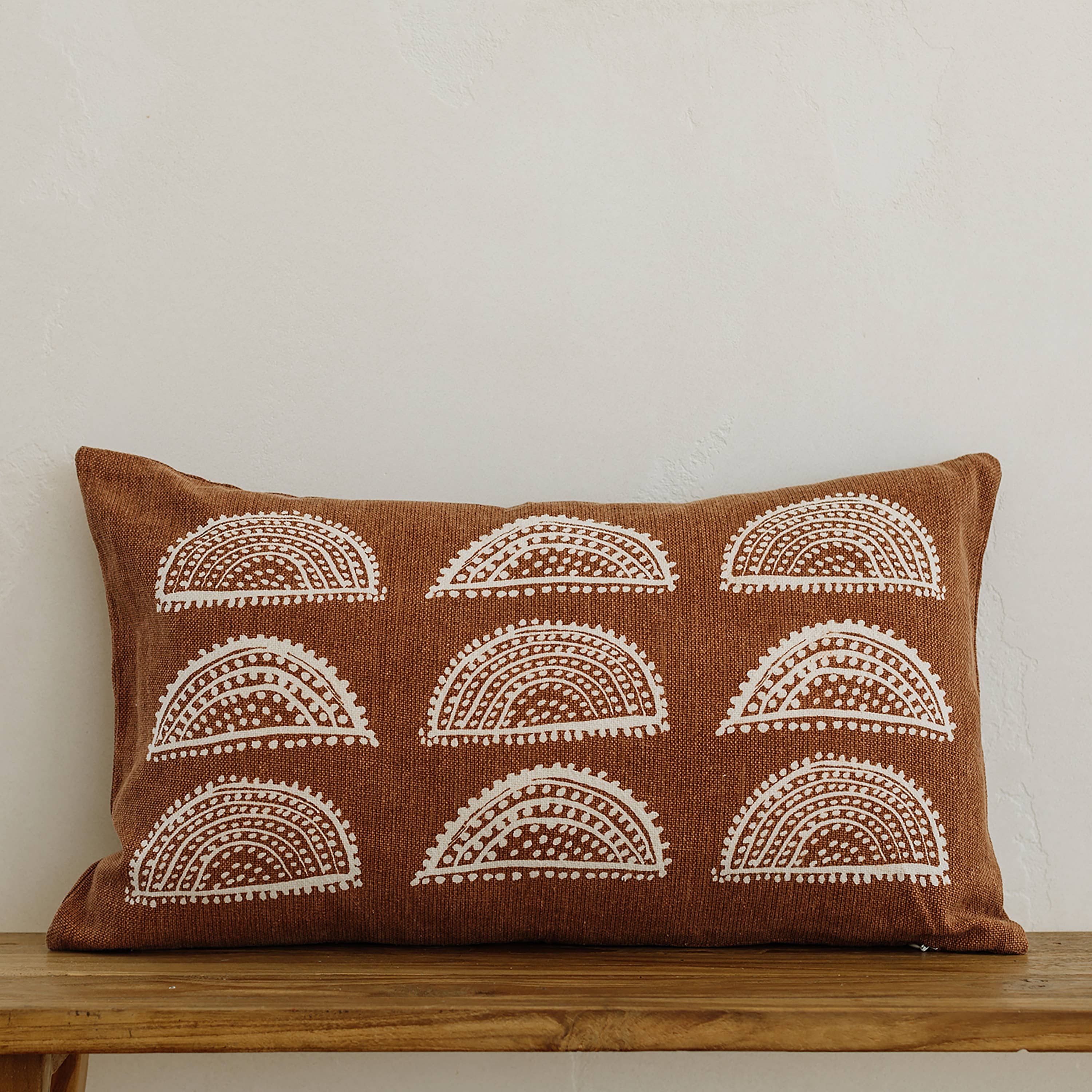 NAKI & SSAM INC. - Wholesale Throw Pillow Cover - Meraki Collection 24in.x14in. Gond Art-Inspired Sunburst23