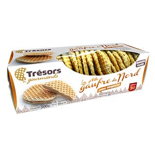 Trésors Gourmands - Wholesale Cookie - Small waffles from the North with VERGEOISE filling case x 120