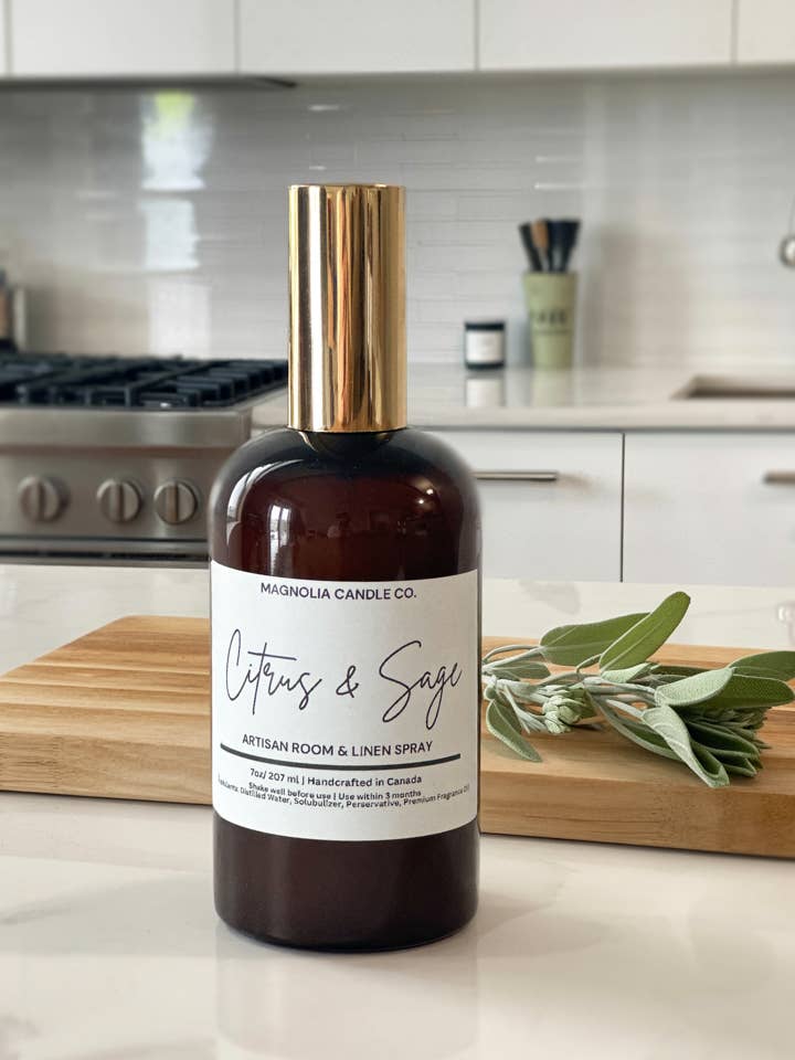 Citrus & Sage, Room & Linen Spray, Pillow Mist for wholesale by Magnolia Candle Company