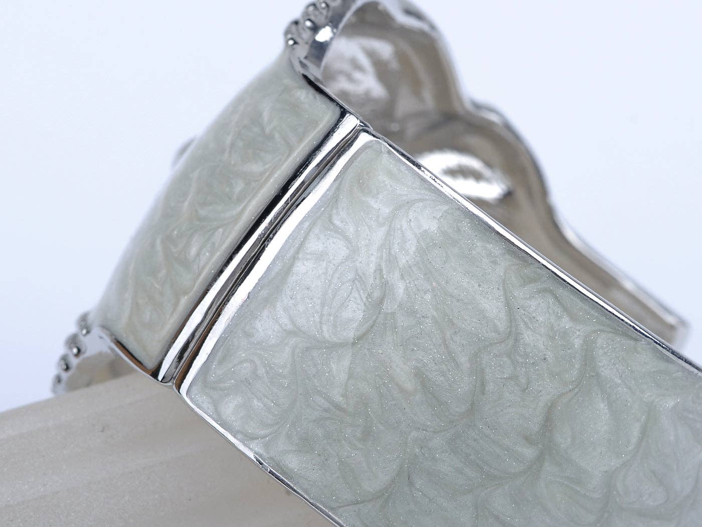 AK Brand – Pulseira de punho por atacado – Coruja Pássaro Esmalte Brilhante Espiral Nublado Pulseira Bracelete Punho5