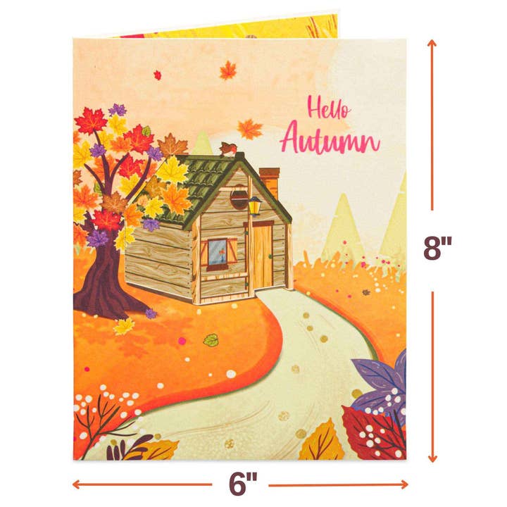 Paper Love - Wholesale Everyday greeting card - Cozy Autumn Home Frndly Pop Up Card1