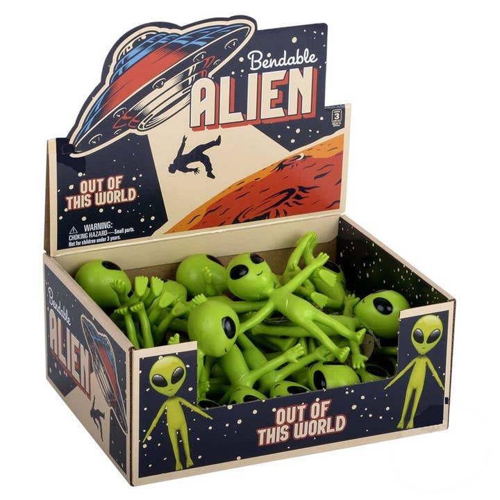 Holiday Farm – wholesale Squishy toy – Kids & Baby – Green Bendable Alien Fidget Kids Toys- Christmas In Bulk