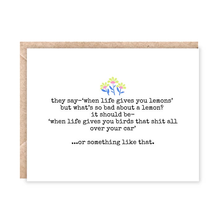 When life gives you lemons card for wholesale by Jolly Rae