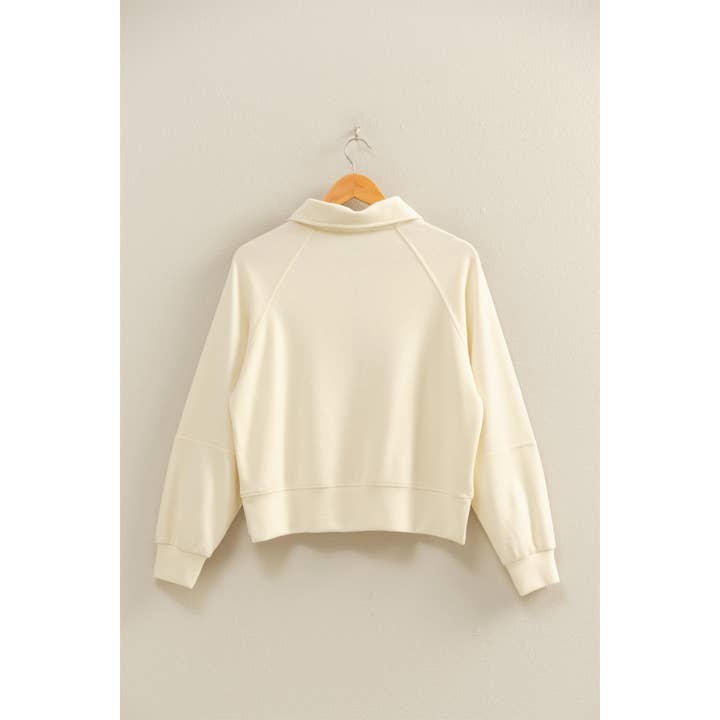 Double Zero - Wholesale Sweatshirt – Women's - Soft Ribbed Half-Zip Long Sleeve Sweatshirt18