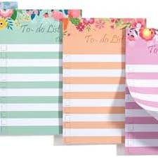 To Do List Sticky Notes 4x6, 4 Pads, 200 Sheets, Floral Header for wholesale by Mr. Pen