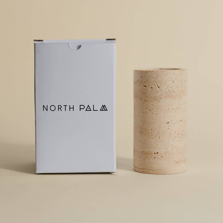 Travertin Vase en travertin en vente sur Faire5