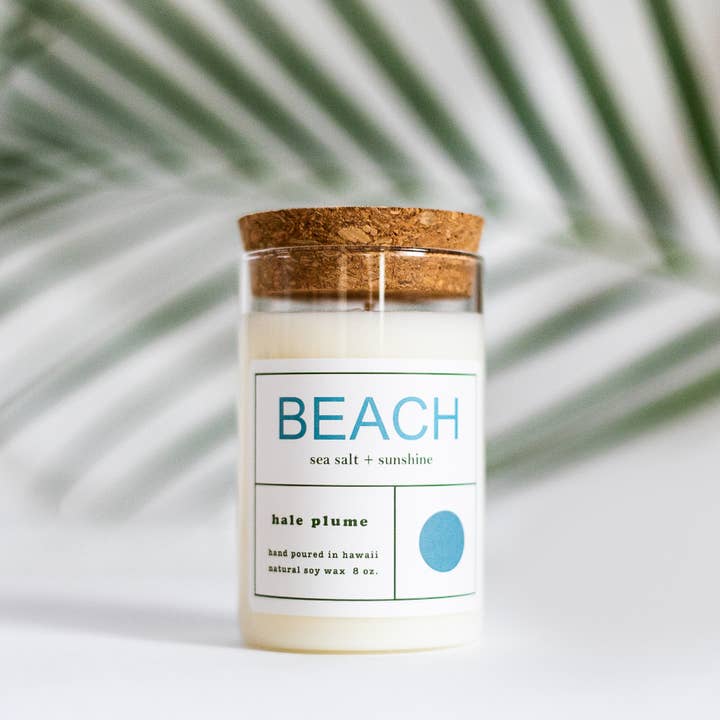 Hale Plume - Wholesale Jar/Filled Candle - BEACH Candle